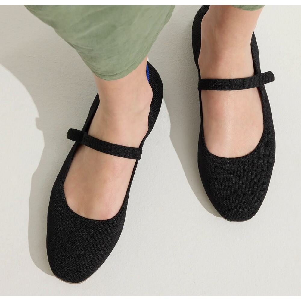 Rothy's 'The Square Mary Jane' in Black | Women's US 6 \ EU 36 \ UK 3.5
